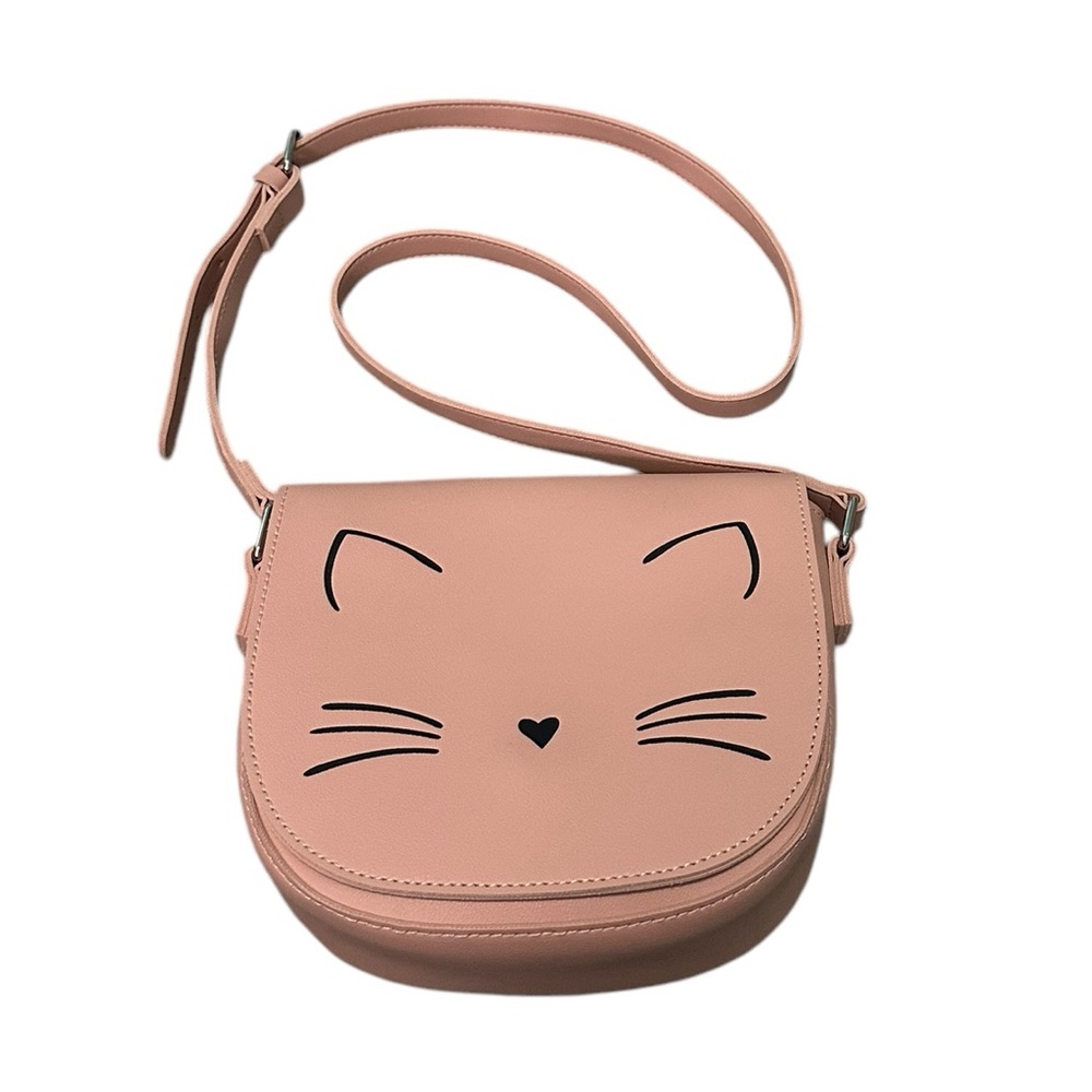 Cute Pink Cat Face Purse